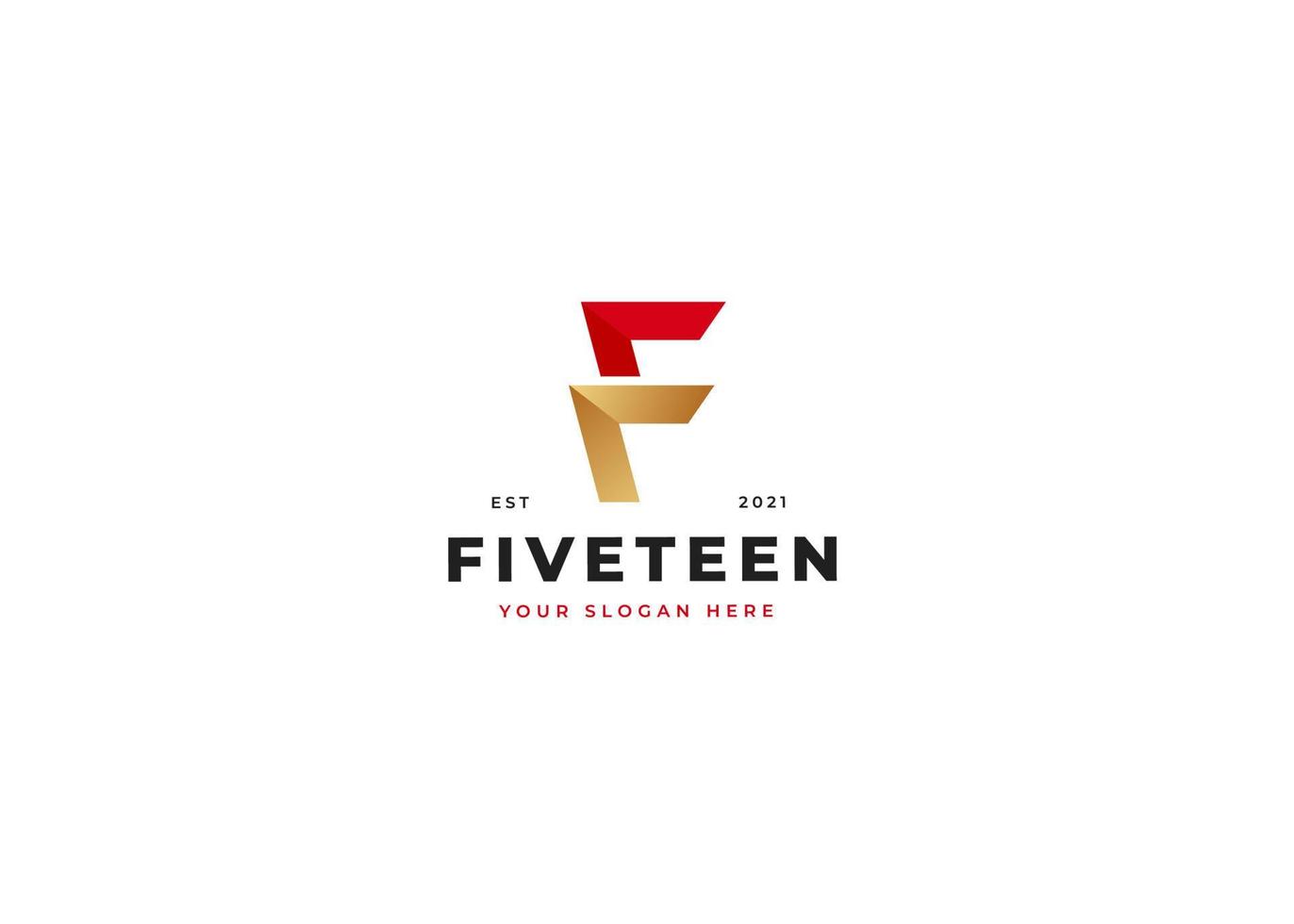 Creative letter F luxury golden logo design concept. Initial symbol for corporate business identity. Alphabet vector element