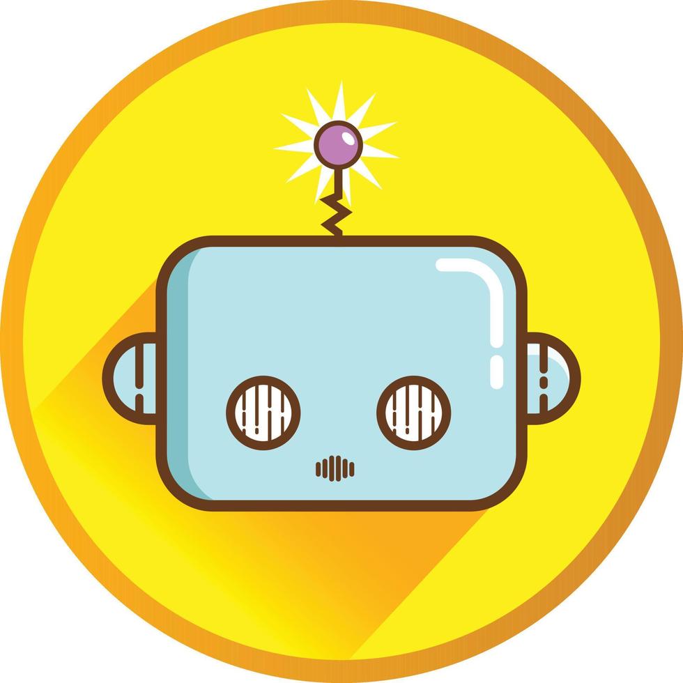 Robot Cute Icon and Symbol vector