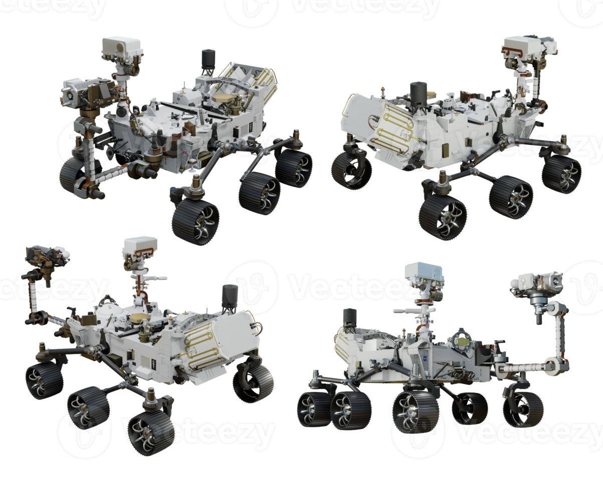 3d rendering of the mars rover space vehicle png