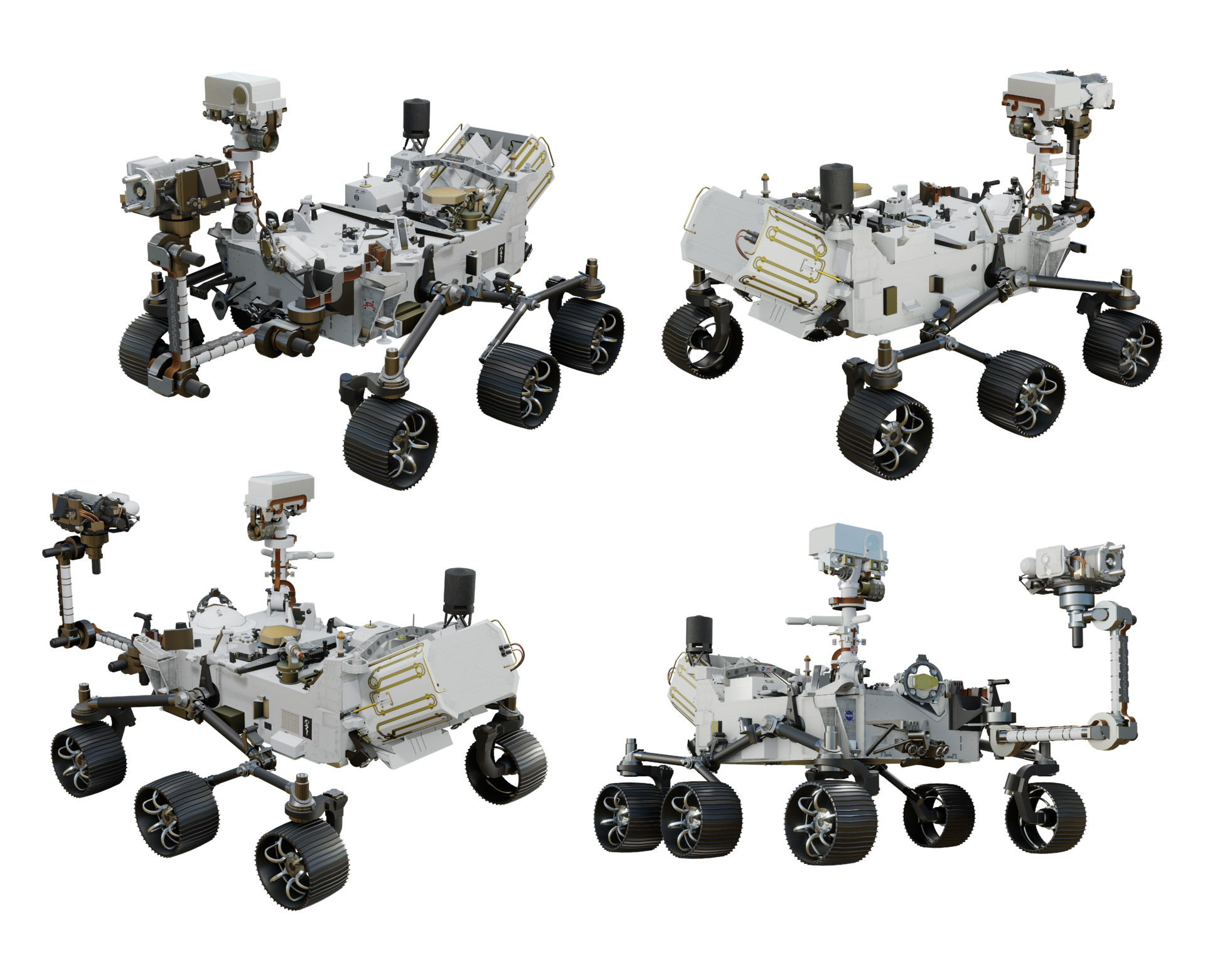 3d rendering of the mars rover space vehicle 20920789 PNG