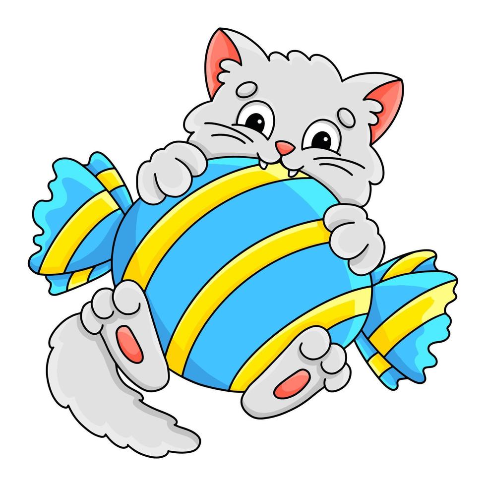Cartoon character. Isolated on white background. Design element. Template for your design, books, stickers, cards. Vector illustration.