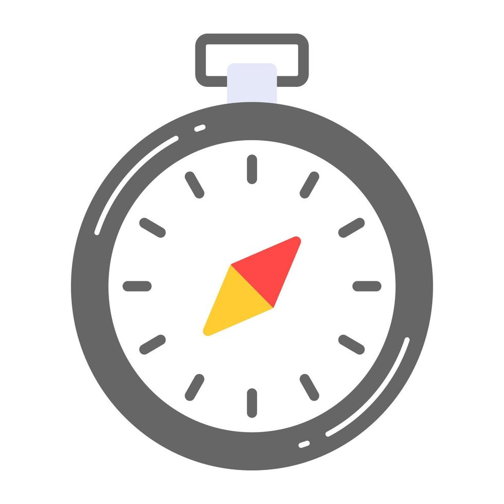 Directional instrument vector, trendy icon of compass vector