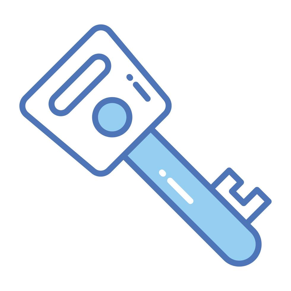 Encrypted key vector design in modern style, easy to use icon