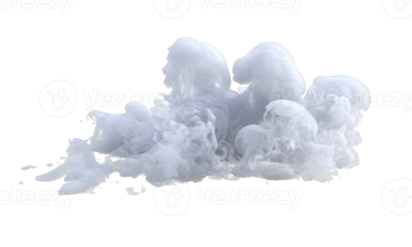 moln turbulent isolerat. 3d framställa png