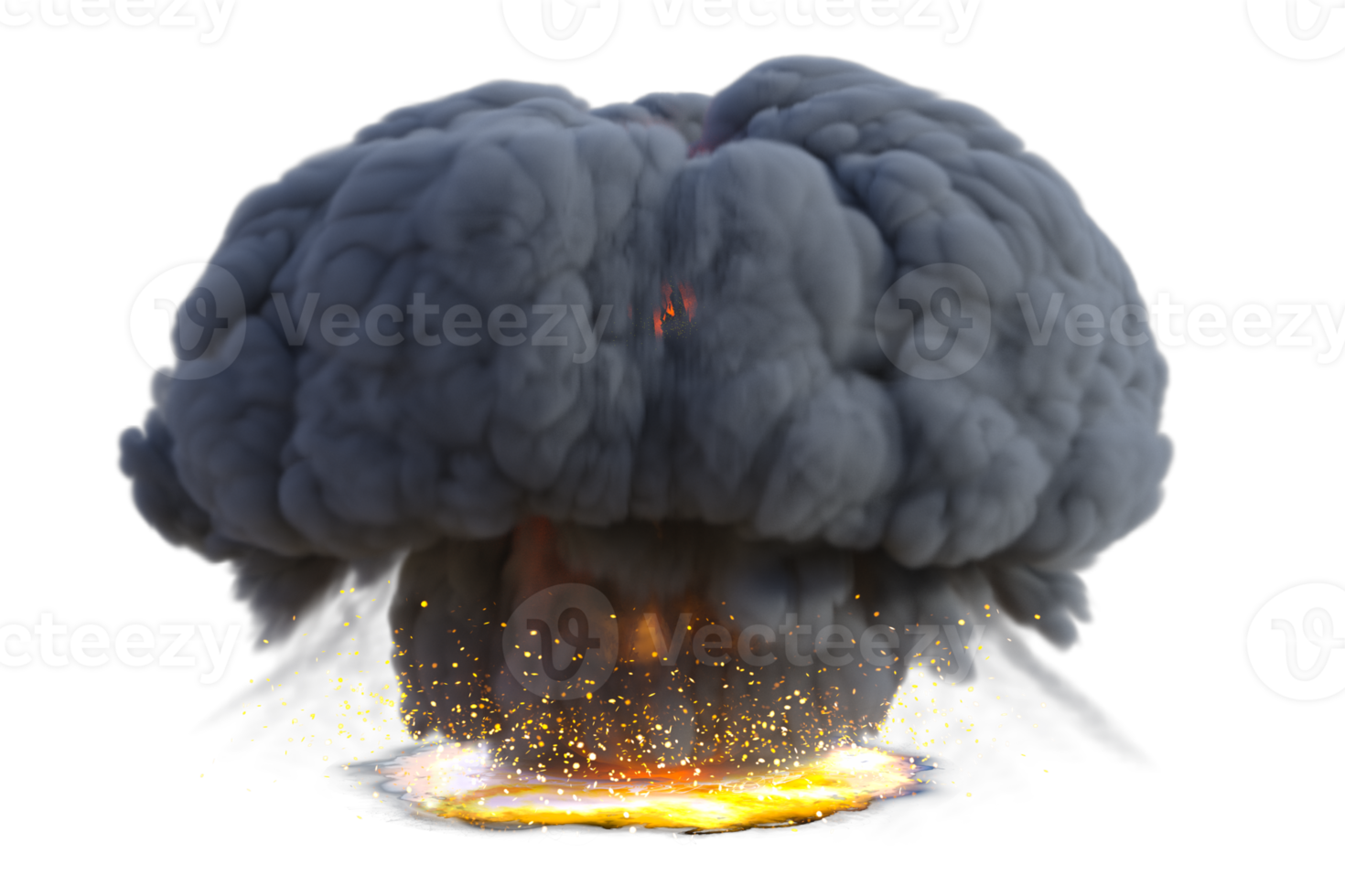 fuego pelota efecto aislado. 3d hacer png