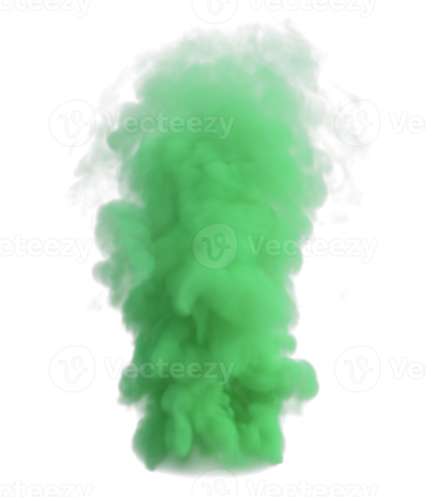 Smoke color explosion isolated. 3d render png