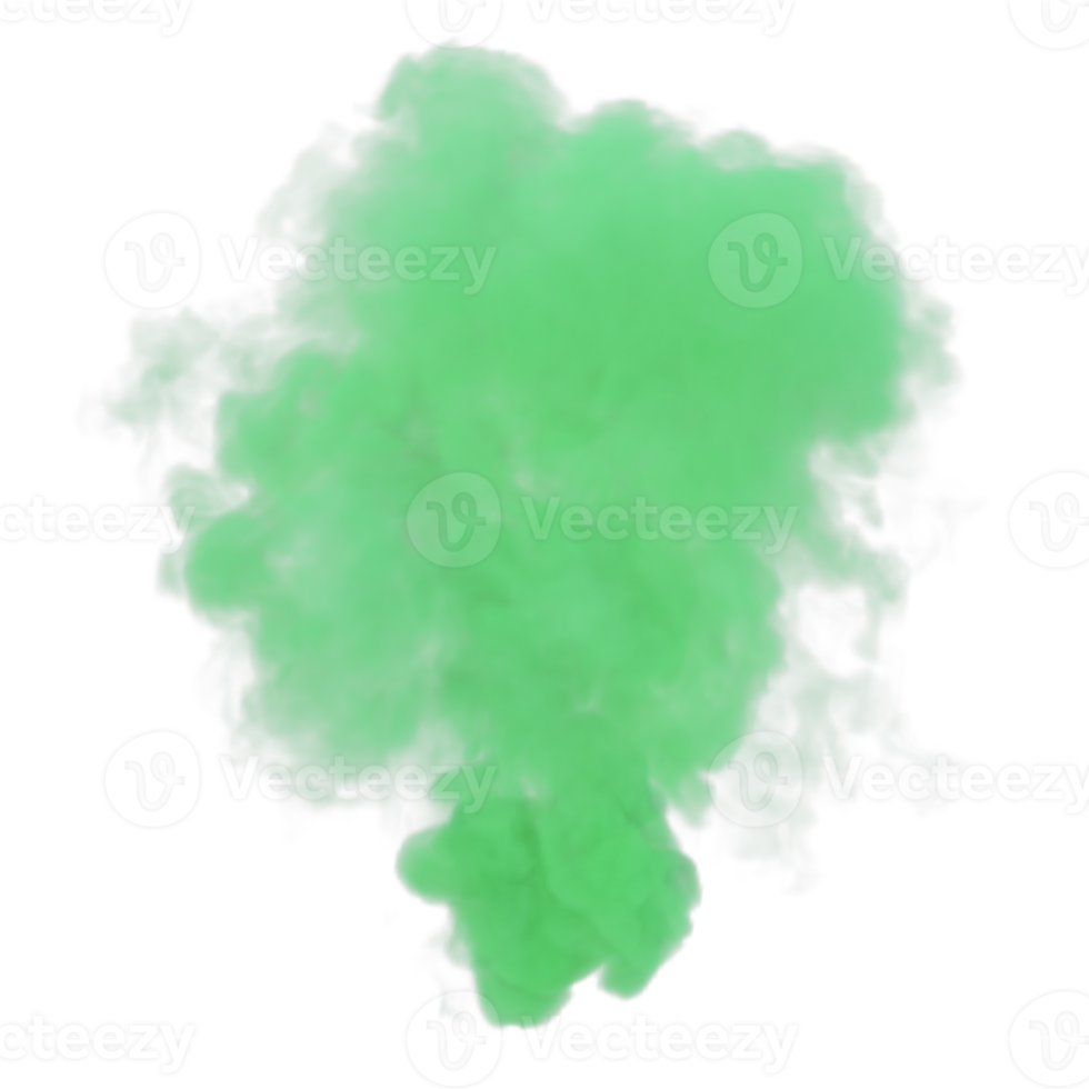 Smoke color explosion isolated. 3d render png
