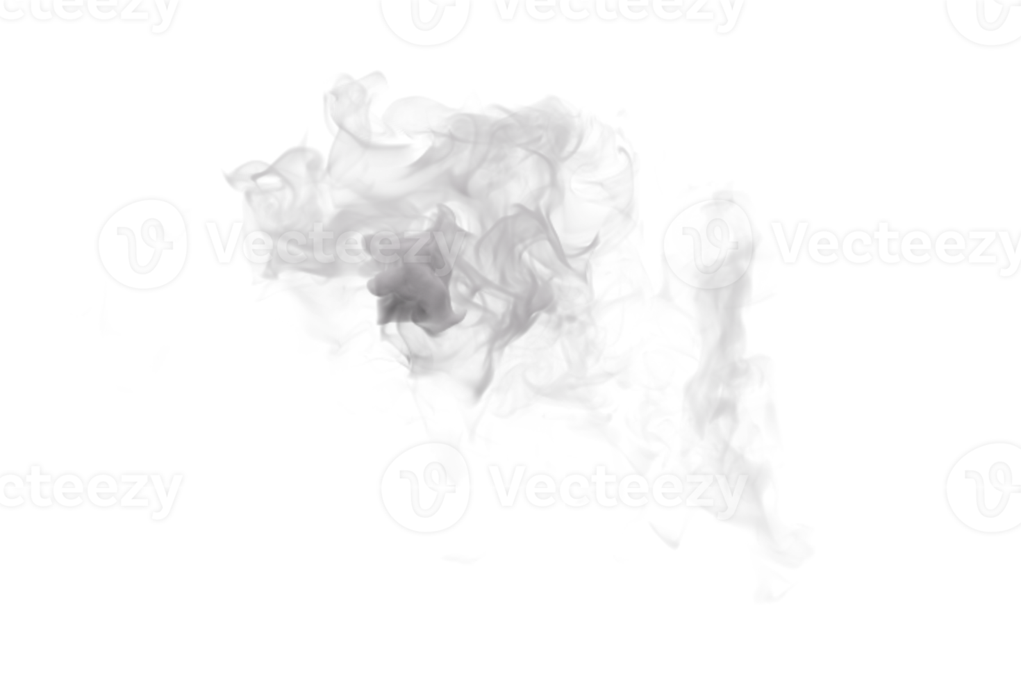 vapore e Fumo isolato. 3d rendere png