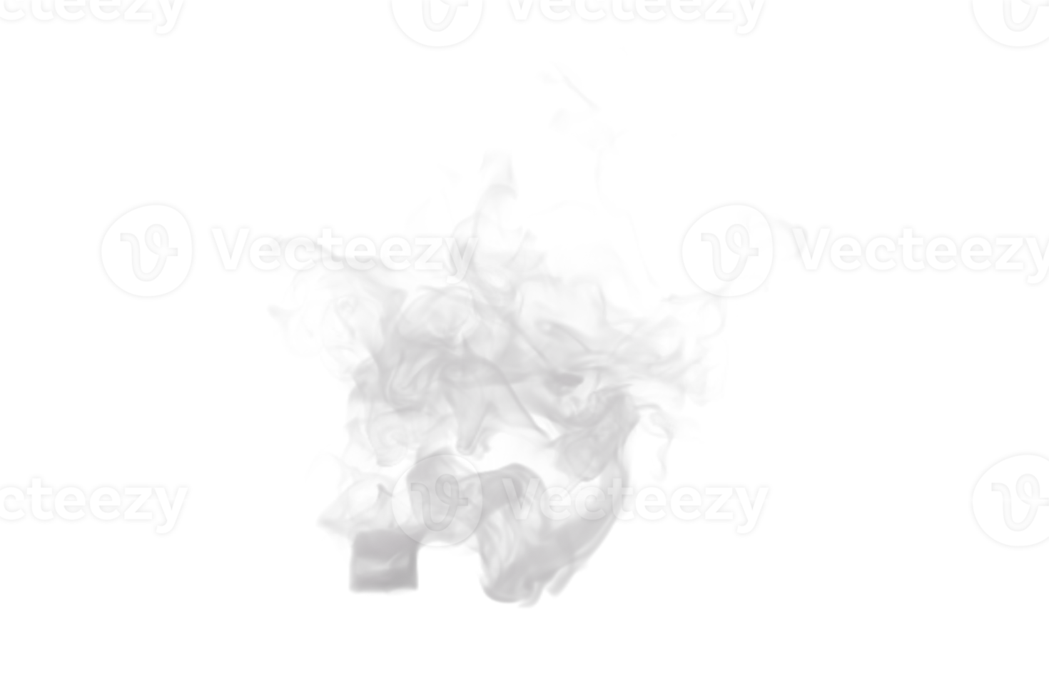 Steam and Smoke isolated. 3d render png