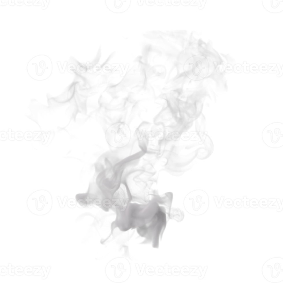 Steam and Smoke isolated. 3d render png