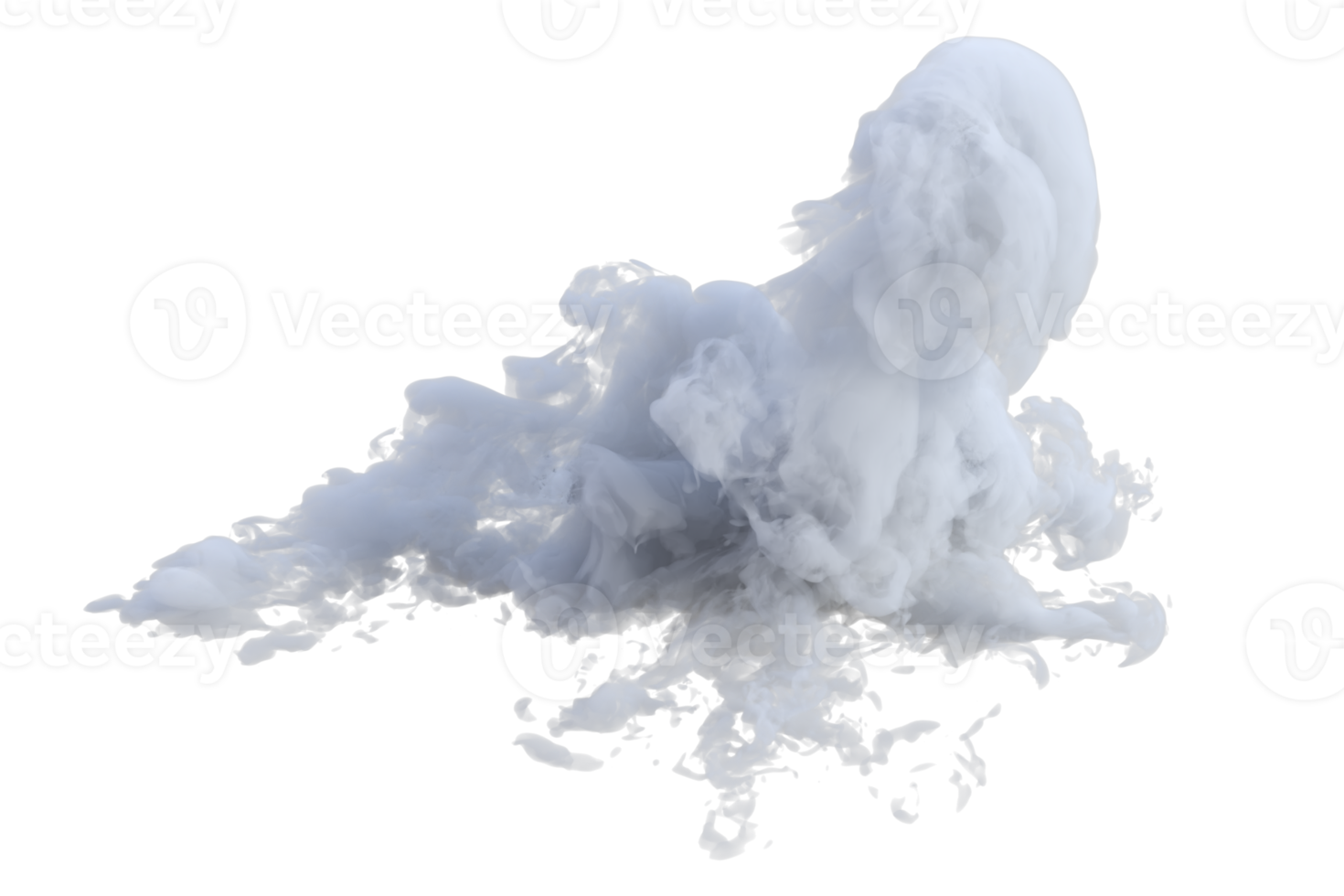 Clouds turbulent isolated. 3d render png