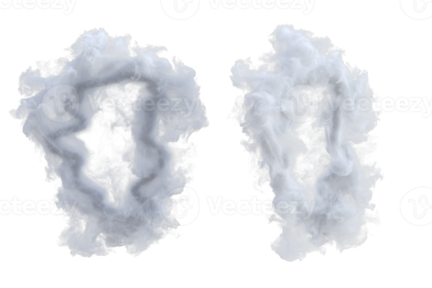 nube portale aria cerchio. 3d rendere isolato png