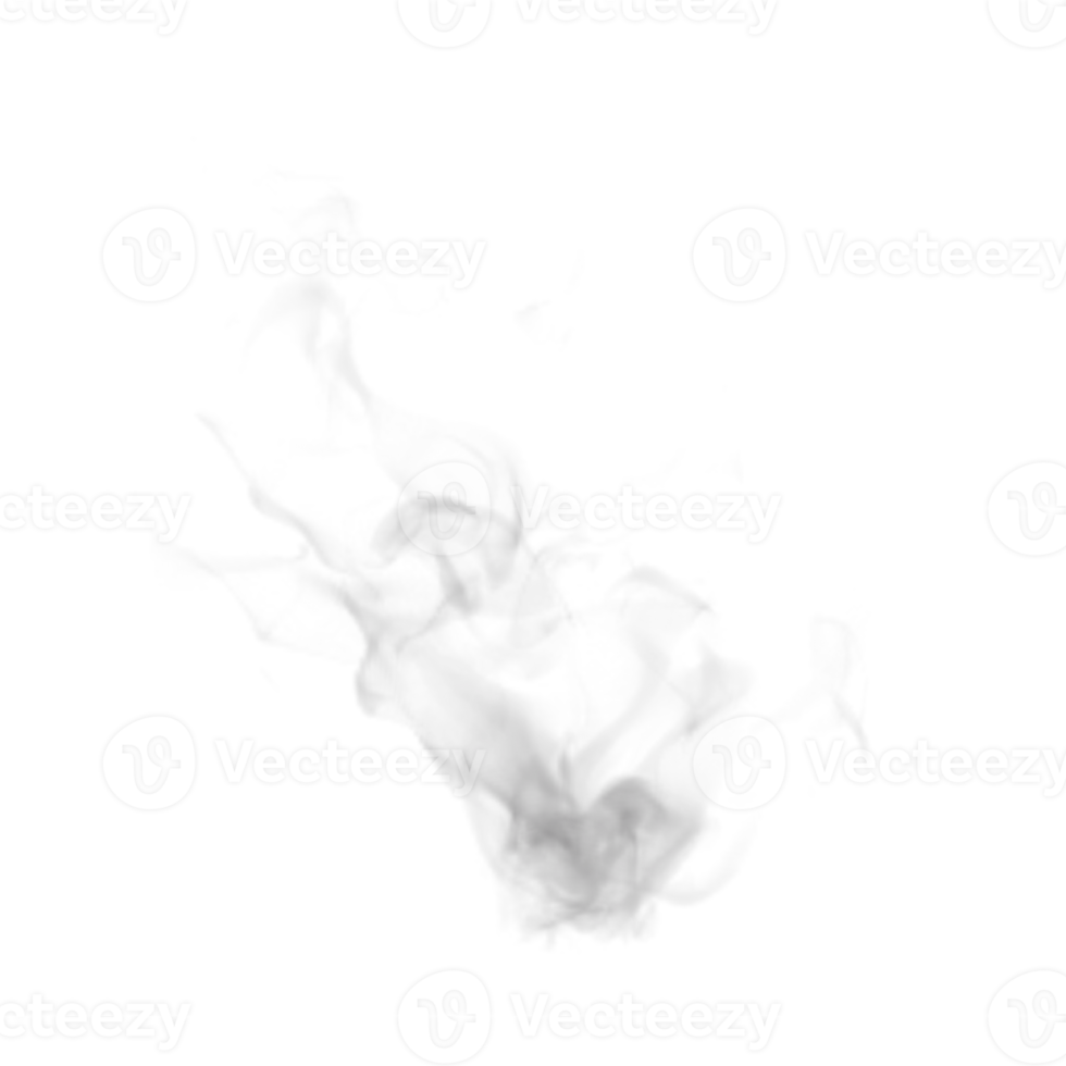 Steam and Smoke isolated. 3d render png