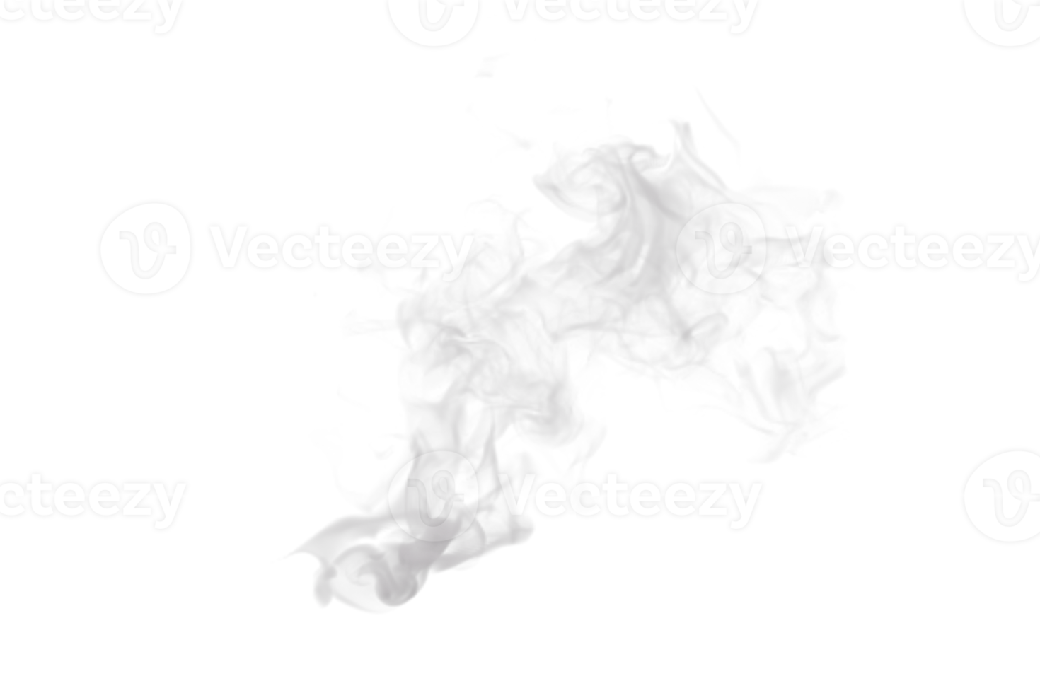 Steam and Smoke isolated. 3d render png