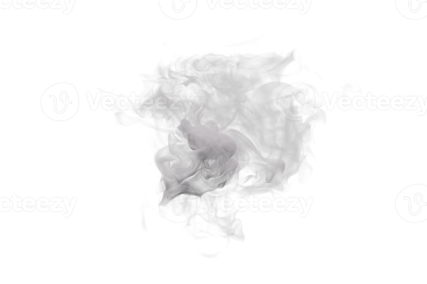 Steam and Smoke isolated. 3d render png