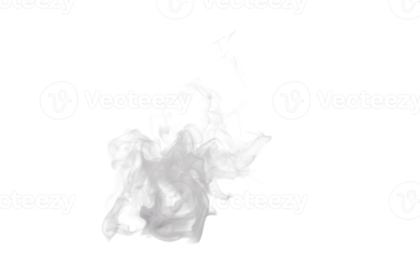Steam and Smoke isolated. 3d render png