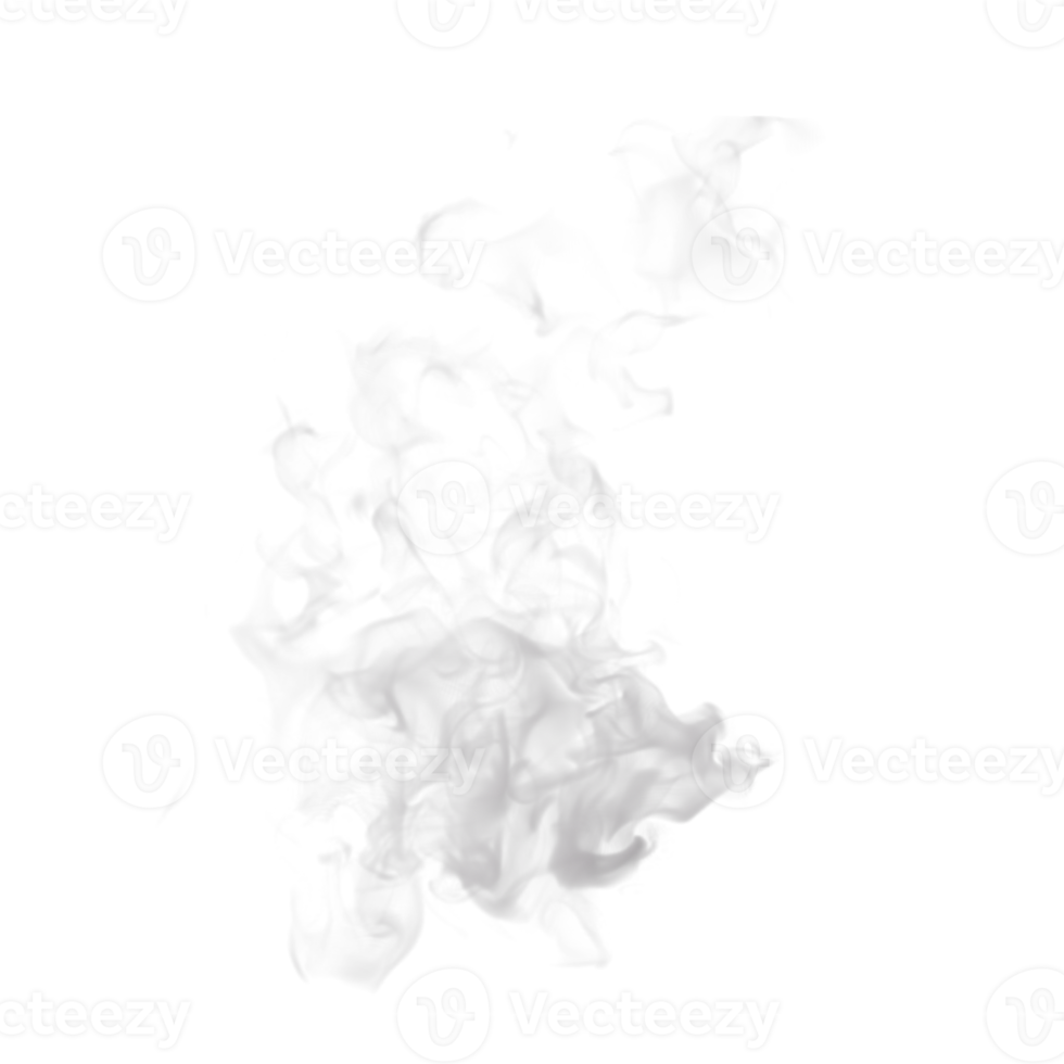Steam and Smoke isolated. 3d render png