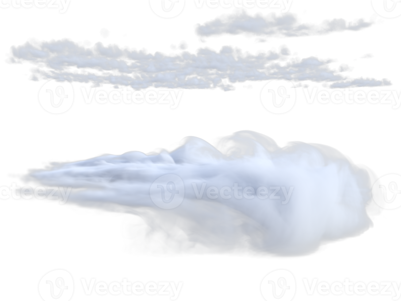 nubes mezclado aislado. 3d hacer png