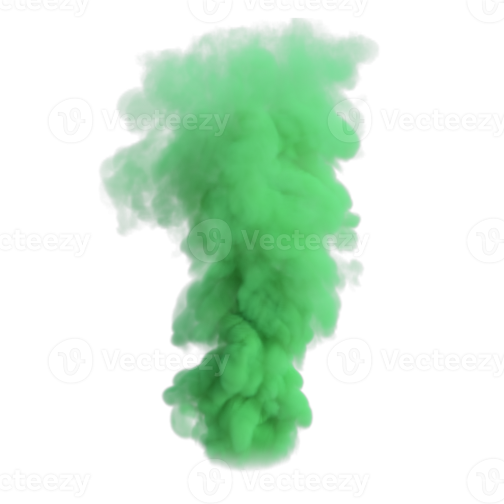 Smoke color explosion isolated. 3d render png