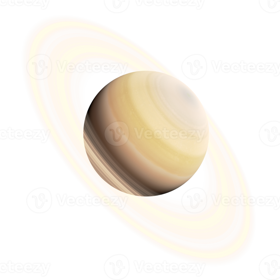 isolerat realistisk saturn illustration png