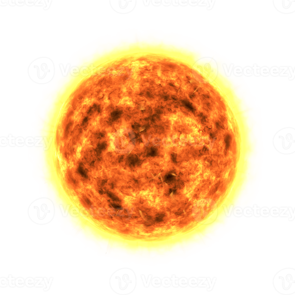 isolated realistic Sun illustration png