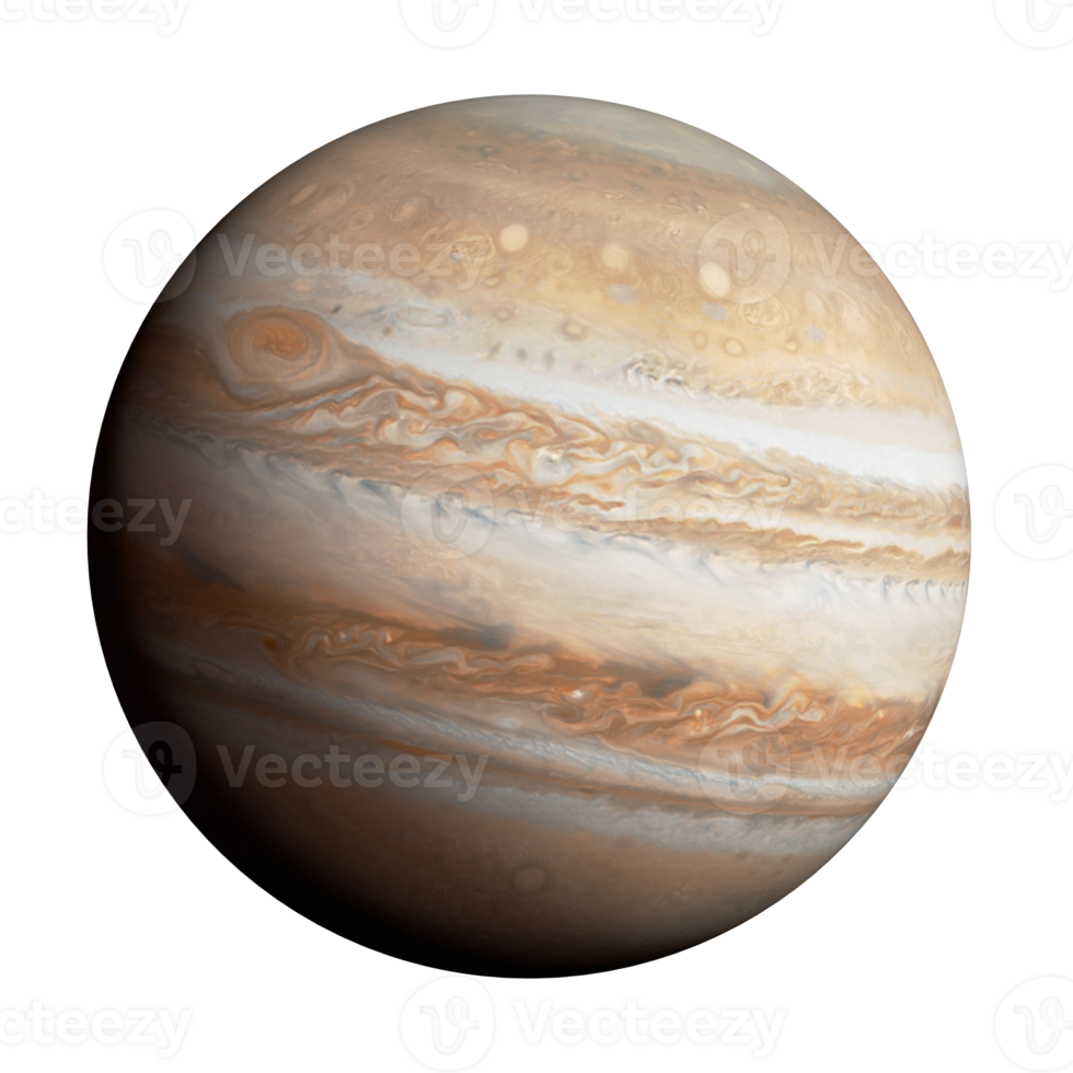 isolated realistic Jupiter illustration png