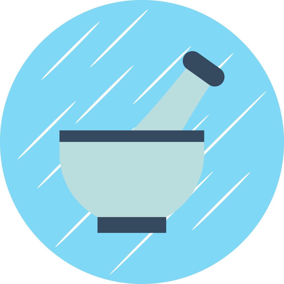 Mortar Pestle Vector Icon Design