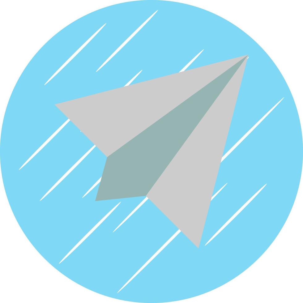 diseño de icono de vector de avión de papel