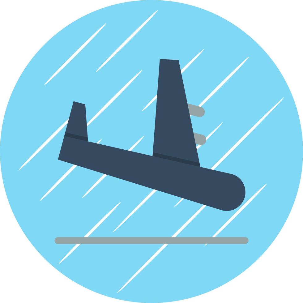 Plane Arrival Vector Icon Design