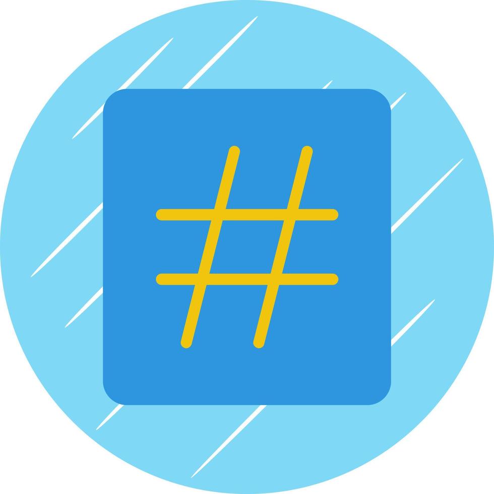 diseño de icono de vector de hashtag