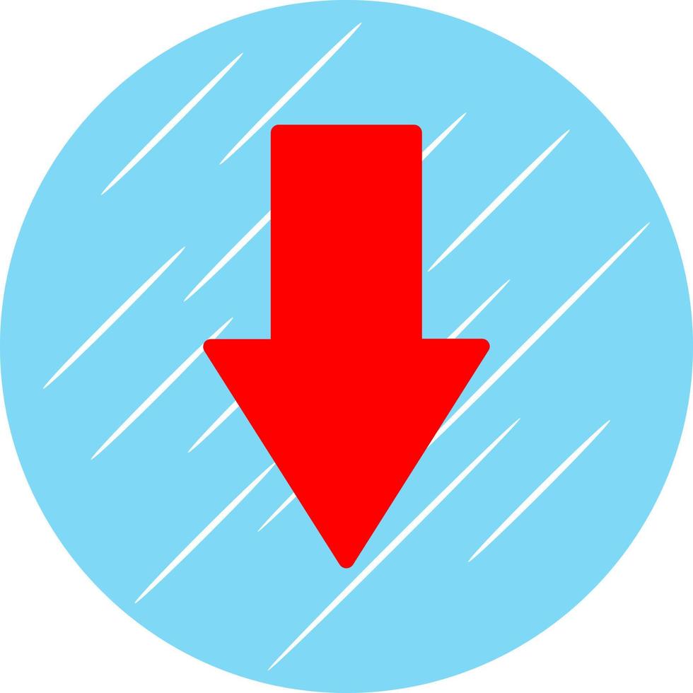 Down Vector Icon Design