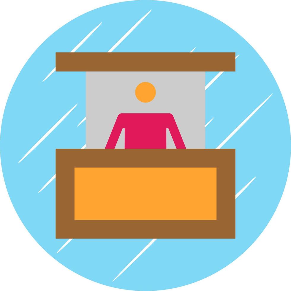 Person Booth Vector Icon Design