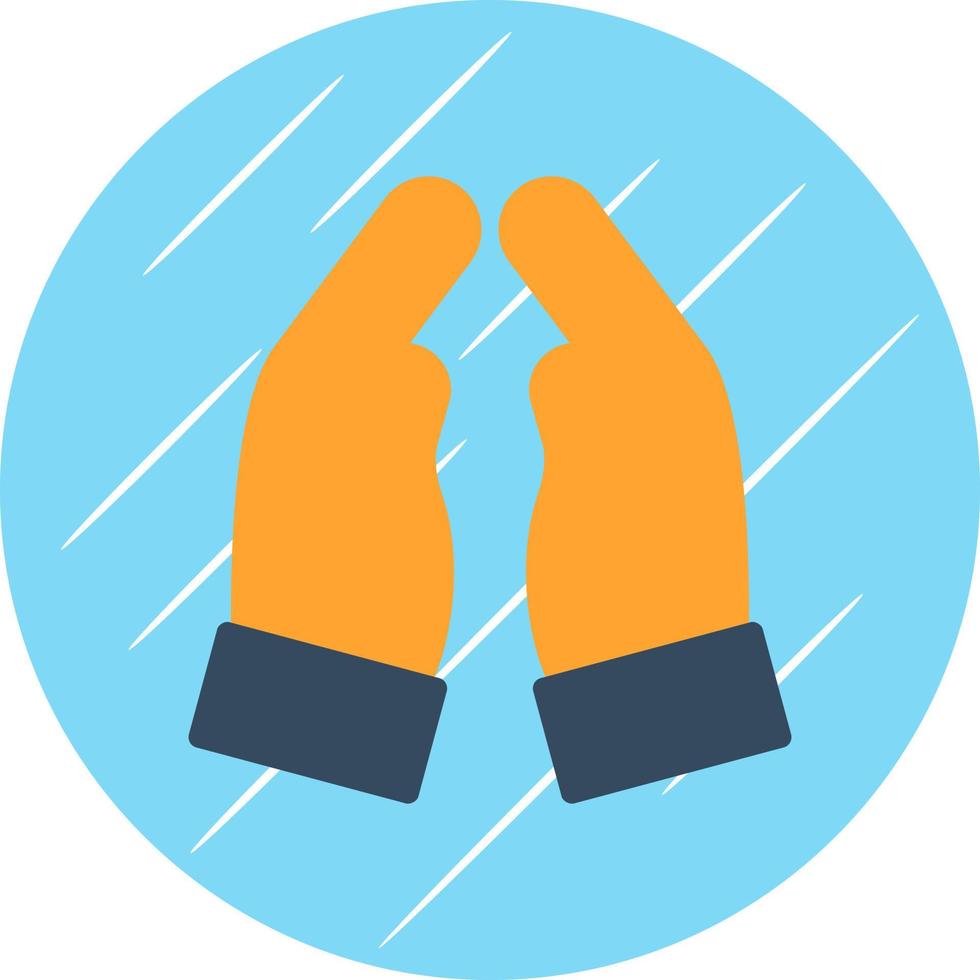 Praying Hands Vector Icon Design