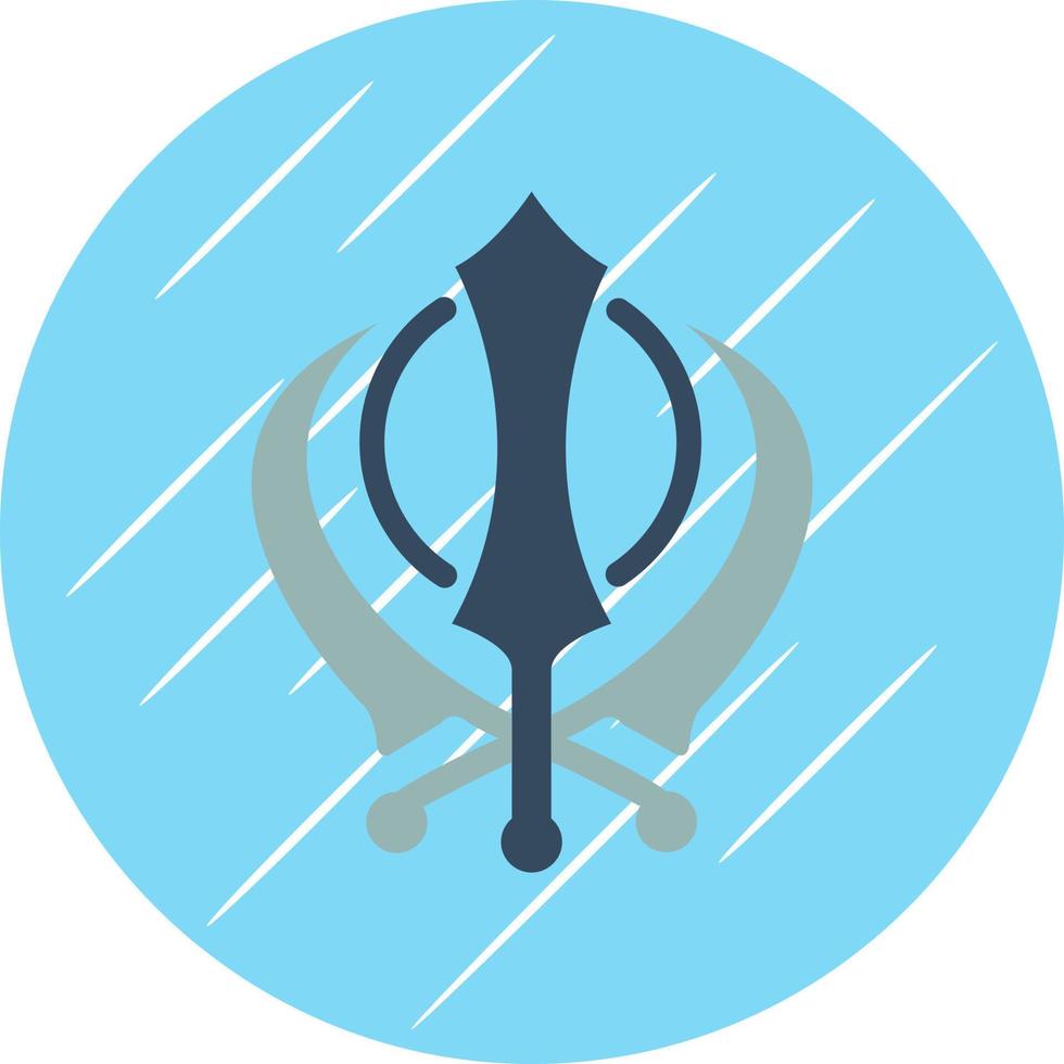 diseño de icono de vector de khanda