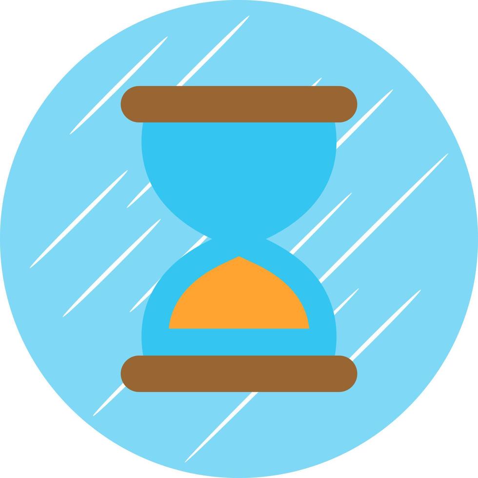 Hourglass End Vector Icon Design