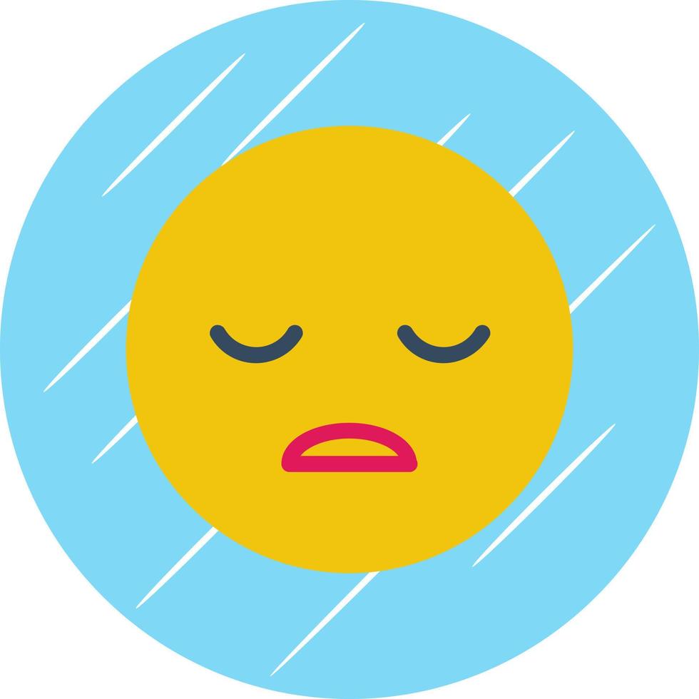 Frown Open Vector Icon Design