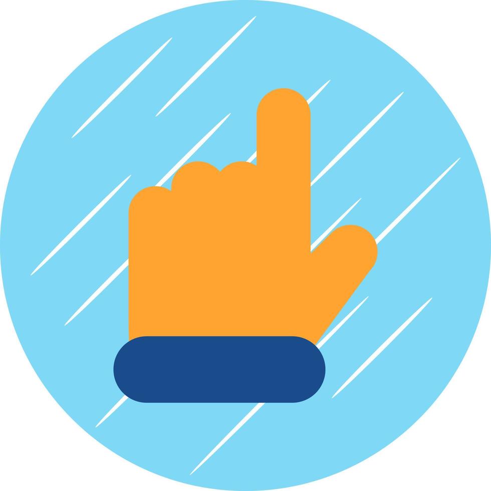 Hand Point Up Vector Icon Design