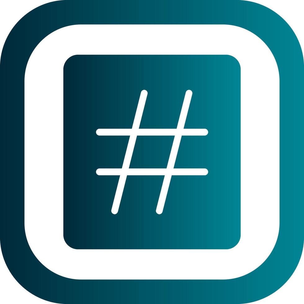 diseño de icono de vector de hashtag