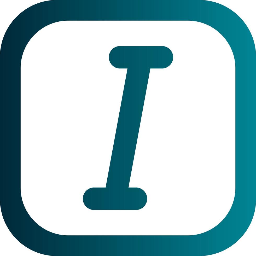 Italic Vector Icon Design