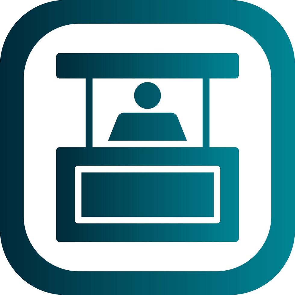Person Booth Vector Icon Design