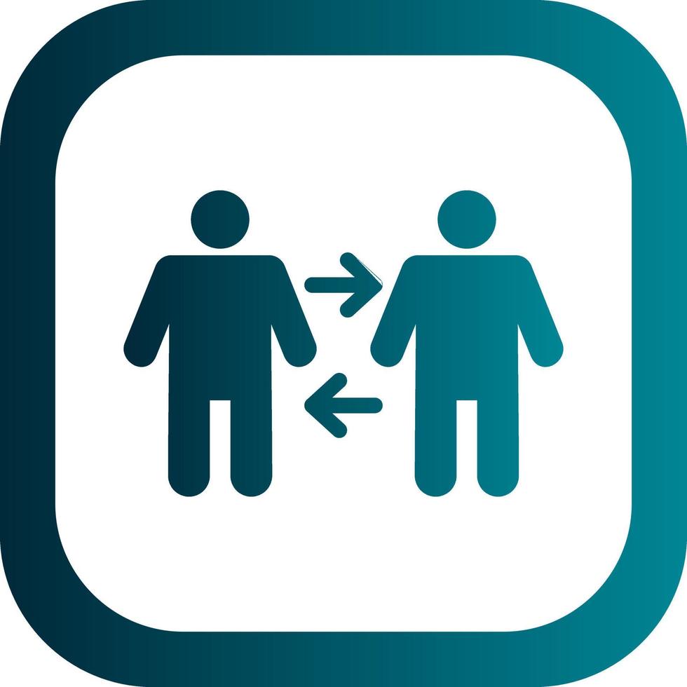 People Arrows Vector Icon Design