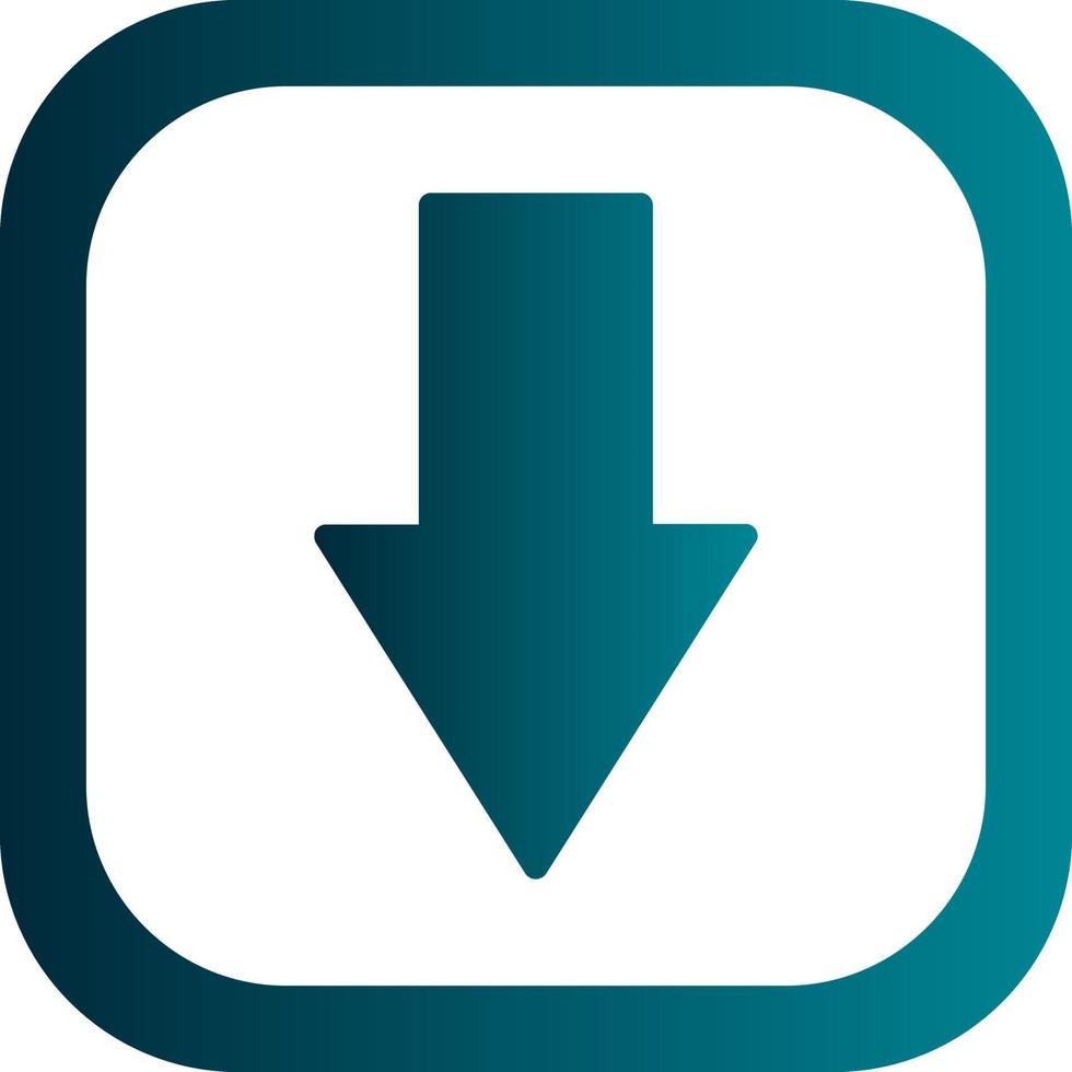 Down Vector Icon Design