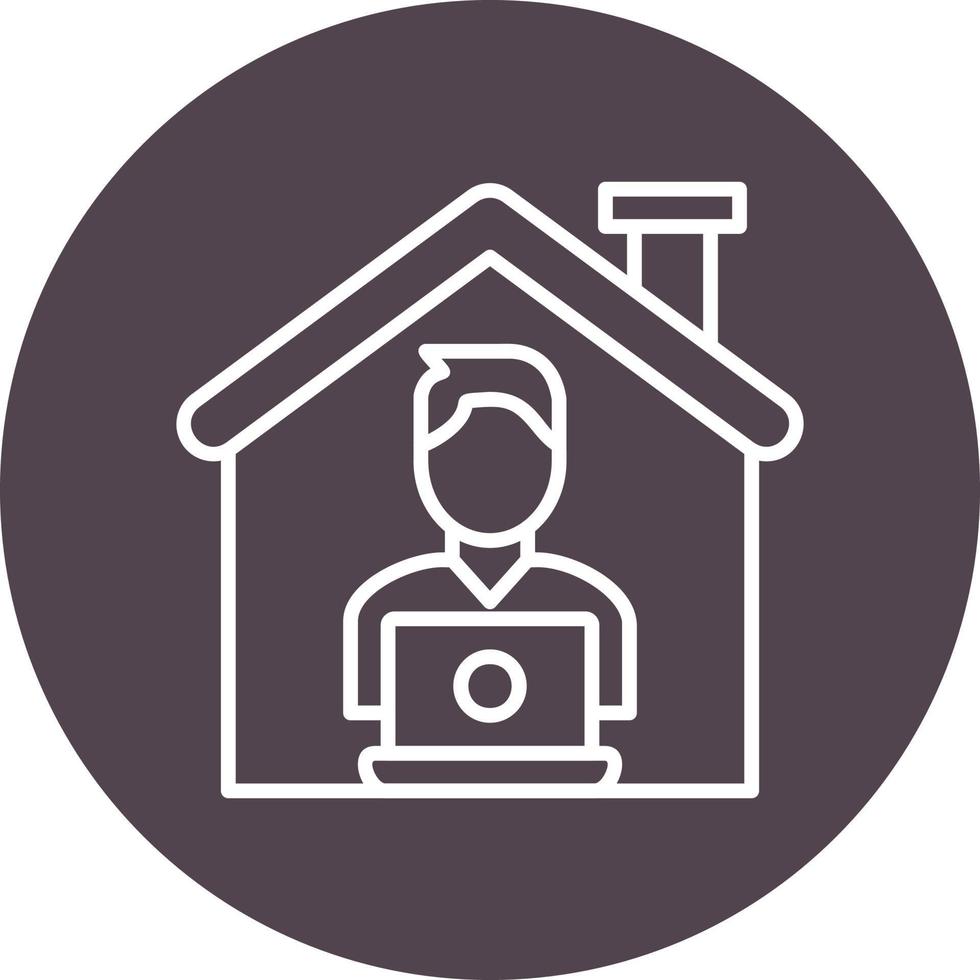 Work From Home Vector Icon