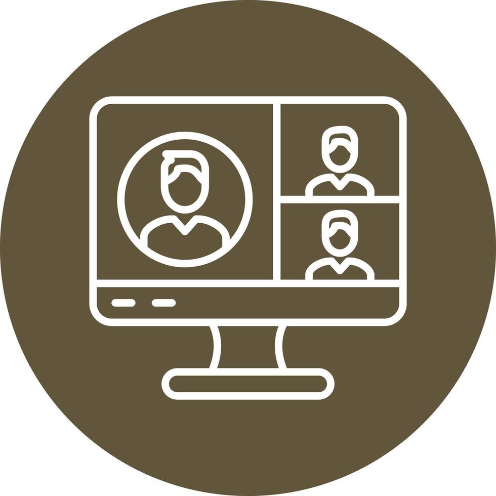 Videoconference Vector Icon