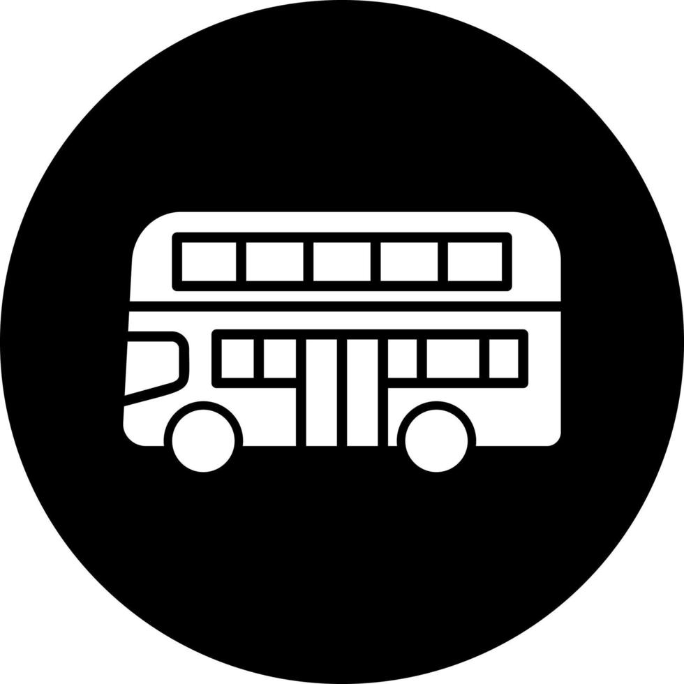 doble decker autobús vector icono