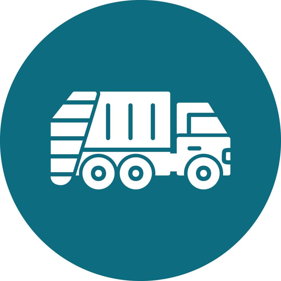 Garbage Truck Vector Icon