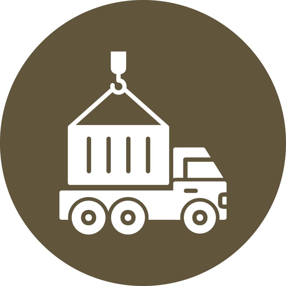 Container Truck Vector Icon