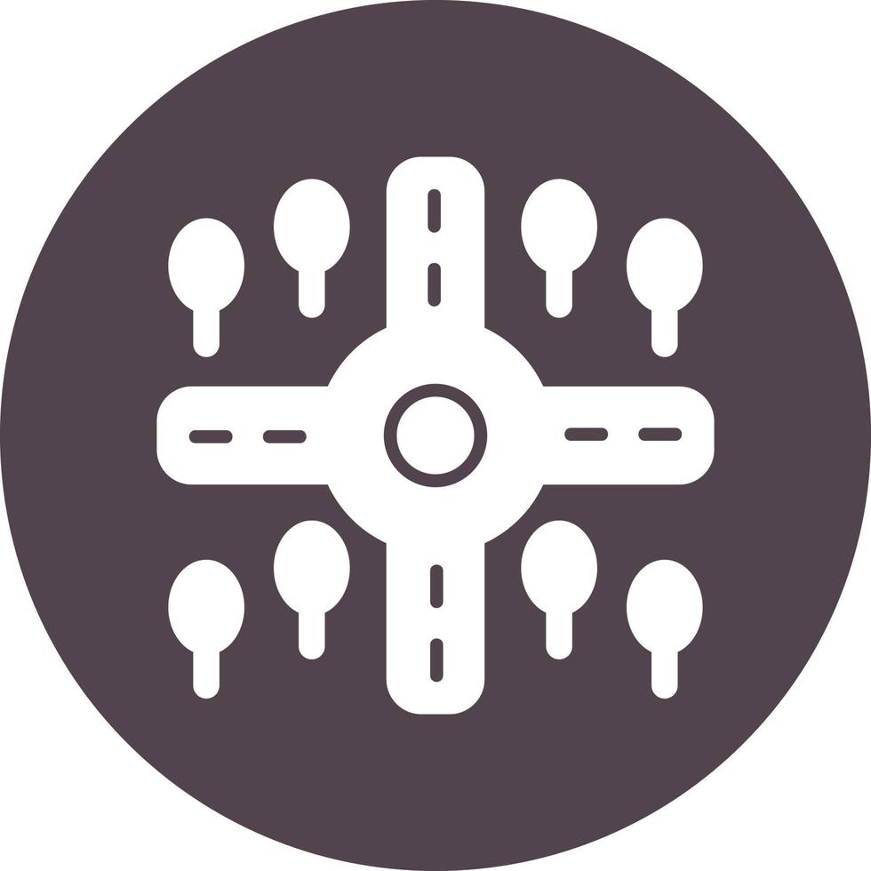 Crossroad Vector Icon