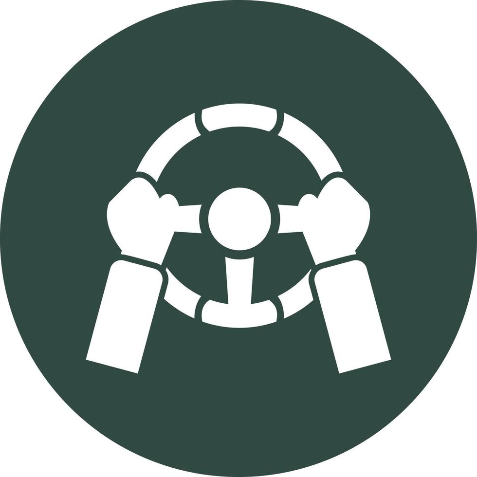 Steering Wheel Vector Icon