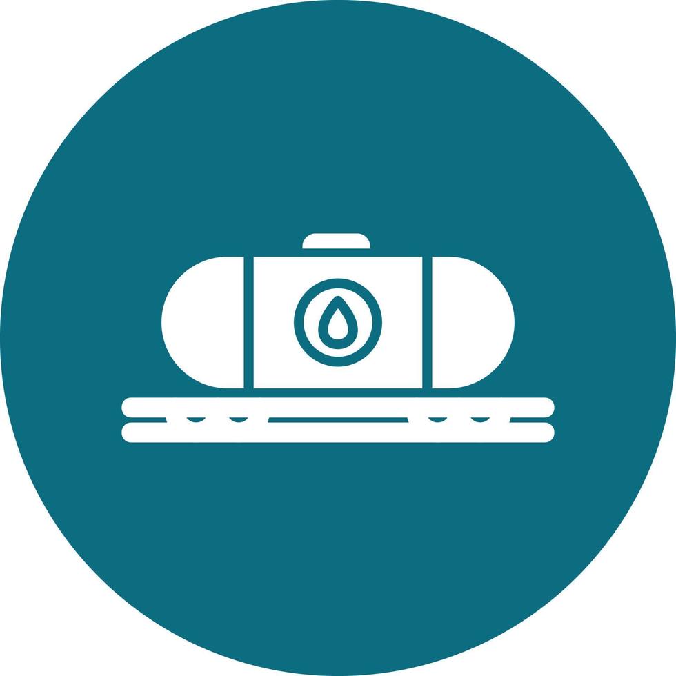 Oil Train Vector Icon